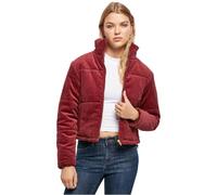 Urban Classics Damen Winterjacke Corduroy Puffer Jacket rot (burgundy) XS