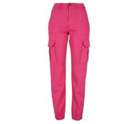 Urban Classics Ladies Cotton Twill Utility Pants Hibiskus Pink Größe: 30 | Cargohosen Outlet | Damen | Rosa