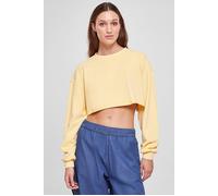 Sweater URBAN CLASSICS "Urban Classics Damen", Damen, Gr. XXL, vintagesun, 100% Baumwolle, unifarben, Rundhals, Sweatshirts Sweater (24135455-XXL) vintagesun