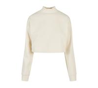 Urban Classics Ladies Cropped Oversized Sweat High Neck Crew Whitesand Größe: L | Pullover Outlet | Damen | Weiß