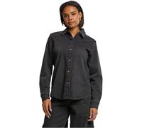 Urban Classics Ladies Denim Shirt Black Washed, S
