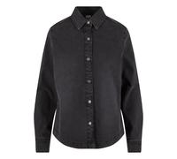 Urban Classics Ladies Denim Shirt Black Washed, S