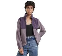 Urban Classics Damen Polarfleece-Jacke Ladies Double – lilanight fadedlila XL