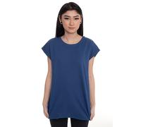 Urban Classics Extended Shoulder T-Shirt Frauen in Gr. XS in Blau