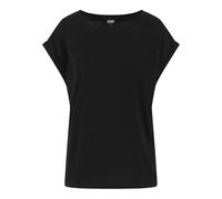 Urban Classics Damen Ladies Viscose Extended Shoulder Tee TB7436 Black-S