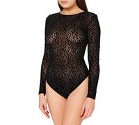 Urban Classics Ladies Flock Lace Body in Gr. S in Schwarz