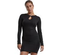 Urban Classics Ladies Glitter Longsleeve Dress Black, L