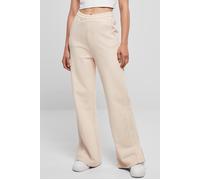 Urban Classics Ladies Heavy Terry Garment Dye Slit Pants in Gr. XL in Pink