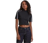 Urban Classics Ladies High Neck Short Tee Black, 5XL