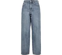 Urban Classics Ladies High Waist 90´S Wide Leg Denim Pants tinted light blue washed-27