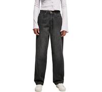 Urban Classics Ladies High Waist 90`s Wide Leg Denim Pants Frauen Jeans blau W32L32