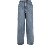 Urban Classics Ladies High Waist 90´S Wide Leg Denim Pants tinted light blue washed-27