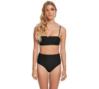 Urban Classics Ladies High Waist Bandeau Bikini Damen-Bikini-Set - schwarz XS