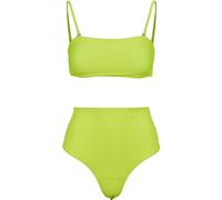 Urban Classics Ladies High Waist Bandeau Bikini electriclime S