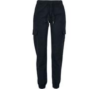 Urban Classics Ladies High Waist Cargo Jogging Pants in Gr. 4XL in Schwarz