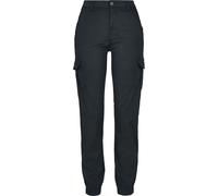 Urban Classics Ladies High Waist Cargo Pants Cargohose schwarz in W28L32