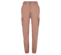 Urban Classics Ladies High Waist Cargo Pants Duskrose Größe: 27 | Cargohosen Outlet | Damen