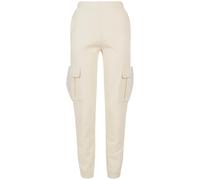 Urban Classics Ladies High Waist Cargo Sweat Pants in Gr. L in Beige
