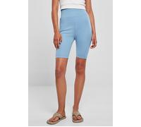 Urban Classics Ladies High Waist Cycle Shorts Horizonblue Größe: XS | Kurze Sporthosen Outlet | Damen | Blau