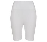 Urban Classics TB2632 Ladies High Waist Cycle Shorts, Größe:XS, Farbe:White