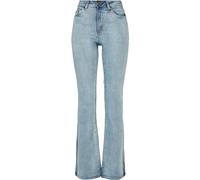 Urban Classics Ladies High Waist Flared Denim Pants Frauen Jeans blau W31L32