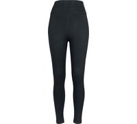 Urban Classics Ladies High Waist Jersey Leggings in Gr. S in Schwarz