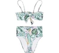 Urban Classics Ladies High Waist Pattern Bikini, Leaf White, XL