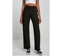 Urban Classics Damen Ladies High Waist Straight Cargo Pants, Schwarz, 29 EU