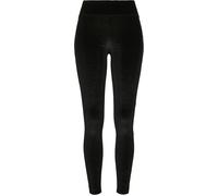 Urban Classics Damen Leggings High Waist Samt Schwarz XL