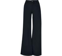 Urban Classics Ladies High Waist Wide Leg Chino Pants Frauen Chino schwarz