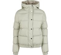 Winterjacke URBAN CLASSICS "Damen Ladies Hooded Puffer Jacket" Gr. XL, weiß (softsalvia) Damen Jacken Winterjacken (70749864-XL)