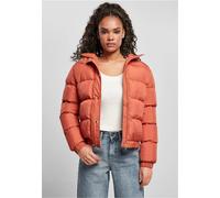 Urban Classics - Ladies Hooded Puffer Red Earth - Jacke - Rot - L - Obermaterial: 100% Polyester; Futter: 100% Polyester Rot L
