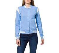 Urban Classics Ladies Inset College Sweat Jacket Frauen in Gr. XS in Blau