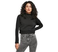 Urban Classics Ladies Interlock Short Turtleneck Crew in Gr. XL in Schwarz