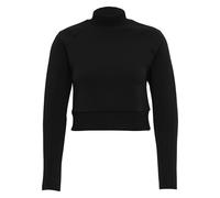 Sweater URBAN CLASSICS "Frauen Ladies Interlock Short Turtleneck Crew" Gr. XS, schwarz (black) Damen Sweatshirts (63992804-XS)
