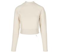 Urban Classics Damen Sweatshirt Interlock Short Turtleneck Crew Creme XL