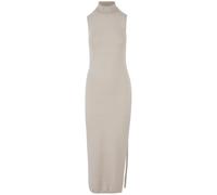 Urban Classics Ladies Knitted Eco Viscose Turtleneck Dress in Gr. XS in Beige