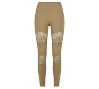 Urban Classics Damen Ladies Laces Inset Leggings Khaki-XL