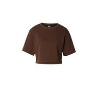 Urban Classics Ladies Light Terry Cropped Tee T-Shirt braun in 3XL