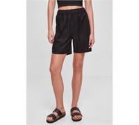 Urban Classics - Ladies Linen Mixed Black - Shorts - Schwarz - S - 55% Leinen, 45% Baumwolle Schwarz S