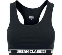 Urban Classics Ladies Logo Bra Damen-Bustier - schwarz M
