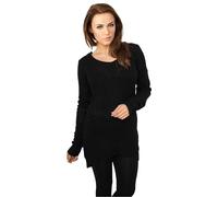 Urban Classics Damenpullover Ladies Long Wideneck Sweater 100% Polyacryl Schwarz Gr. L