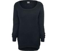 Urban Classics Ladies Long Wideneck Sweater in Gr. M in Schwarz