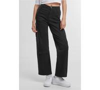 Urban Classics Ladies Loose Utility Stretch Twill Pants Black, 27