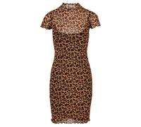 Urban Classics Ladies Mesh Double Layer Dress Leo Größe: XS | Minikleider Outlet | Damen