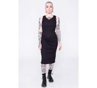 Urban Classics Kleid Ladies Midi Sleeveless Rib Dress – ärmellos Schwarz Gr. XS