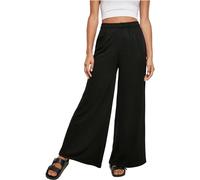Urban Classics Ladies Modal Terry Wide Leg Sweatpants Black XS