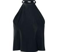 Urban Classics Damen Ladies Neckholder Tanktop Top, per Pack Schwarz (Black 00007), One Size (Herstellergröße: 5XL)