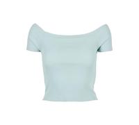 Urban Classics Ladies Off Shoulder Rib Tee, Seablue, 5XL