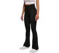 Urban Classics Ladies Organic Interlock Bootcut Leggings Damen-Leggings - schwarz 5XL